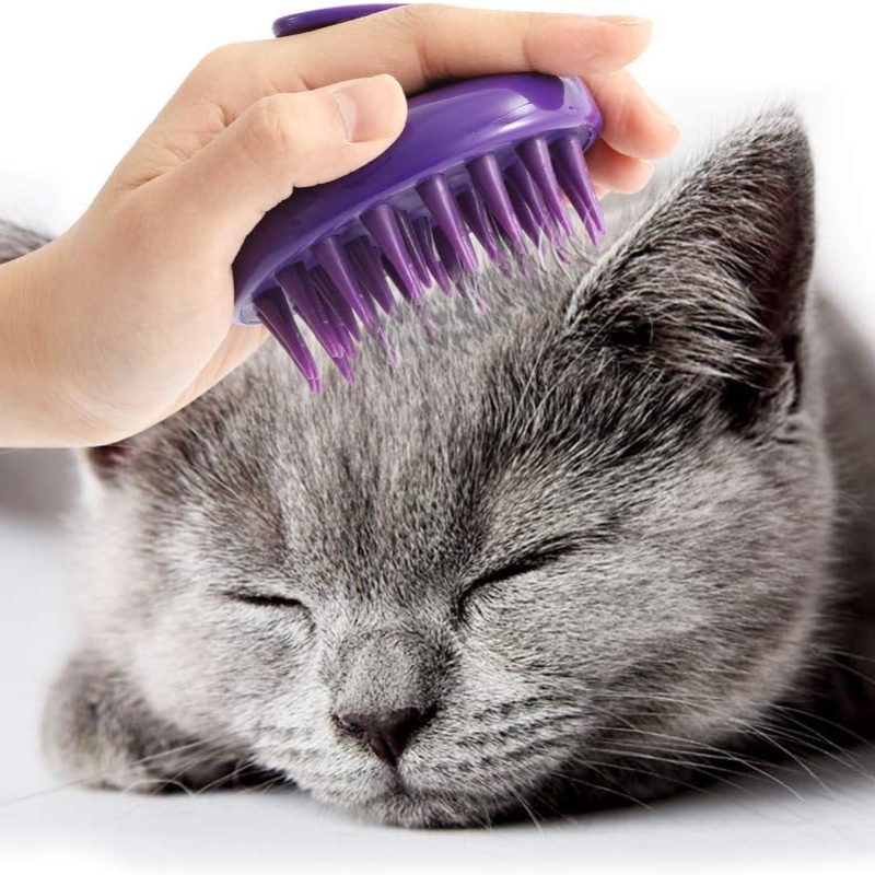 Cat Brush – Soft Rubber, Washable Silicone Pet Grooming for Cats