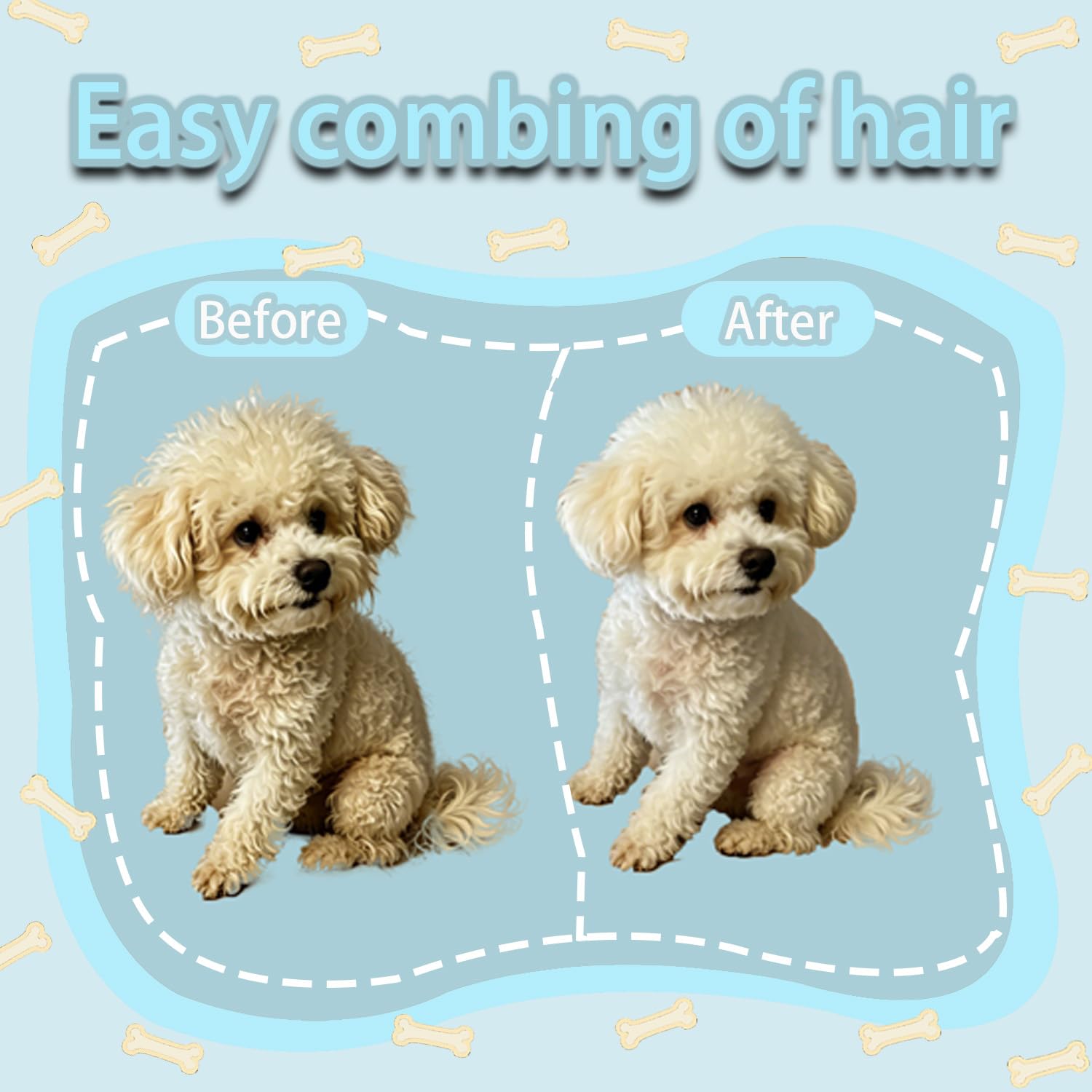 Pet Dematting Comb & Undercoat Rake for Dogs and Cats - Image 2