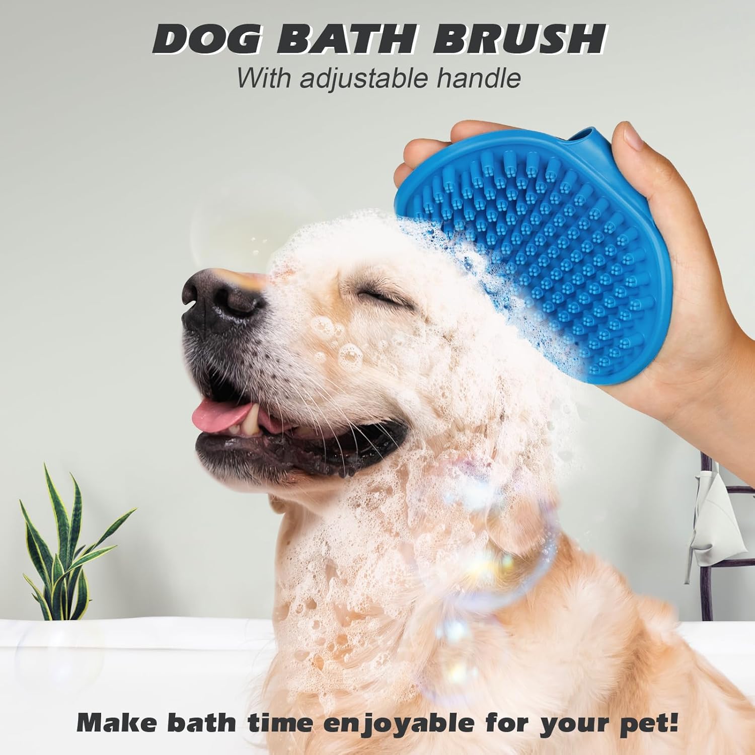2PCS Pet Grooming Brush - Double-Sided for Shedding, Bathing, and Deshedding (Blue) - Image 2